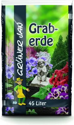 Produktbild von Graberde 45L – hochwertige, erdfeuchte Erde für Grabpflege, Beete & Pflanzflächen