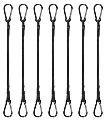 Immagine prodotto di Set di 7 elastici di fissaggio con ganci a S, lunghezza 30 cm