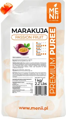 Produktbild von Maracuja Fruchtfleisch 1kg PremiumPuree MENii