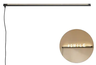 Produktbild von Moderne Wandleuchte Schwarz inkl LED Letterbox