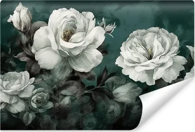 Produktbild von Muralo Vlies Fototapete BLUMEN Blätter Natur Wandtapete für Büro Br. 90cm x Hö. 60cm