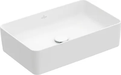 Produktbild von Villeroy & Boch Collaro Aufsatzwaschtisch 56 cm eckig ohne Überlauf, ohne Hahnloch