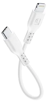 Produktbild von Cellularline Power Cable 15cm - USB-C to Lightning, 0,15 m, Lightning, USB C, Weiß, 25 g, 150 mm
