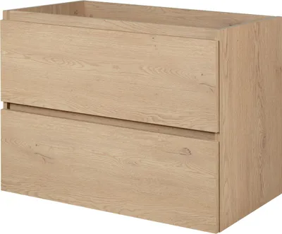 Produktbild von BADEZIMMERSCHRANK 80 cm, Farbe: helle Eiche, 80 x 46 x 60,7 cm