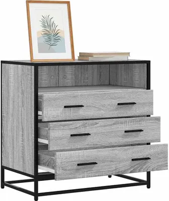 Produktbild von Möbel Schubladenschrank Grau Sonoma 70x41x70 cm Holzwerkstoff - Kommoden 849087
