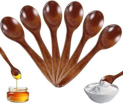 Produktbild von Ökologische Holzlöffel Set 6 Stück Naturholz