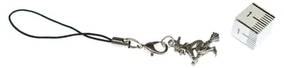 Produktbild von Hexe Handyanhänger Handyschmuck Besen Hexenbesen Halloween Miniblings silber