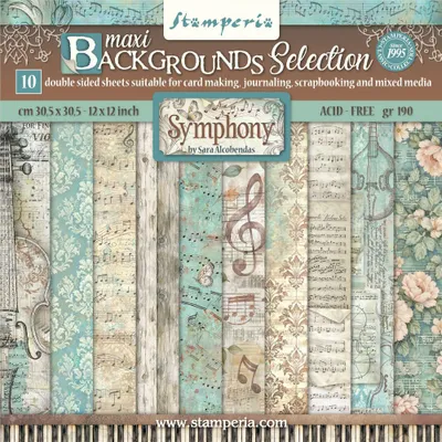 Produktbild von Stamperia Scrapbook-Block "Symphony Backgrounds"