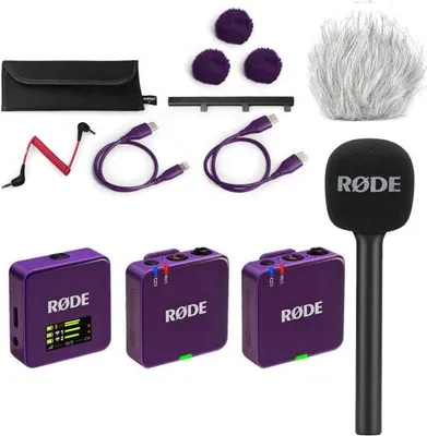 Image de Rode Système de microphone sans fil GO Gen 3 Lila Interview Set 1