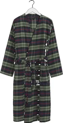 Produktbild von GANT Flannel Bademantel Farbe Forest Green Größe XS