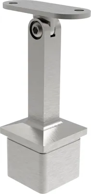 Produktbild von ECONOMY Rohrstütze verstellbar, Rohr 40 x 40 x 2,0 mm,Edelstahl geschliffen V2A