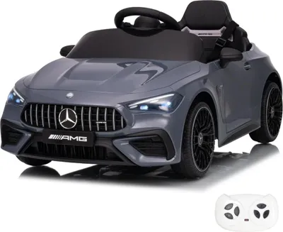 Produktbild von Mercedes-Benz CLE53 AMG Kinder Elektroauto 12V (1–5 Jahre) – Offiziell Lizenziert, mit Fernbedienung, EVA-Reifen & Ledersitz – Kinder Elektrofahrzeug – Grau