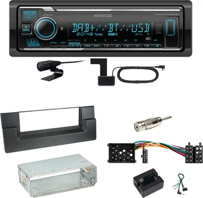 Produktbild von Kenwood KMM-BT508DAB Bluetooth DAB USB Einbauset für BMW 5er E39 bis 09/2000