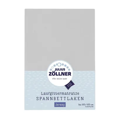 Produktbild von Matratze Spanntuch Laufgittermatratze Jersey hellgrau 68/90+95/95
