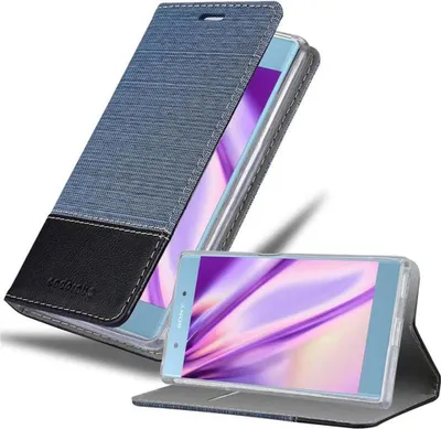 Image de Cadorabo Housse pour Sony Xperia XA1 PLUS Housse en bleu pour téléphone portable Etui Book Case Cover