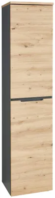 Produktbild von Büroschrank - 45 x 197 cm - Artisan Eiche Nachbildung - Graphit Nachbildung - 4 Einlegeböden