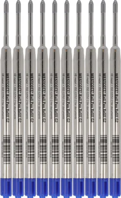 Produktbild von Westcott Kugelschreibermine G2 E-733490 00 Metall bl 10St.