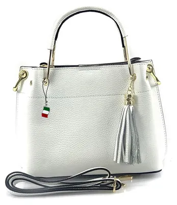 Produktbild von Florence Tasche weiß Leder Handtasche D2OTF157W