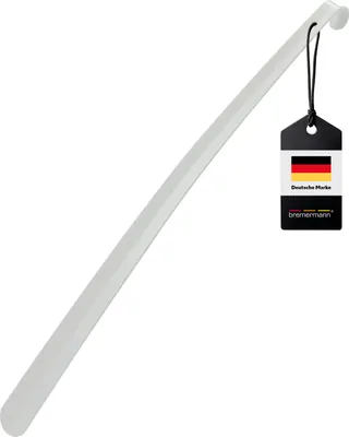 Produktbild von bremermann Schuhlöffel, Komfort-Schuhanzieher, groß 58 cm, aus Metall weiß