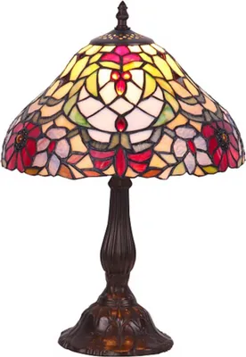 Produktbild von Rabalux 8090 Tischleuchte Mirella, E27, bronze-silber-mehrfarbig, rund, Klassisch, ø300mm
