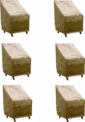 Produktbild von Grasekamp Stuhlhülle 6er Set Stuhlhussen  Abdeckhaube Stuhl Stapelstühle -