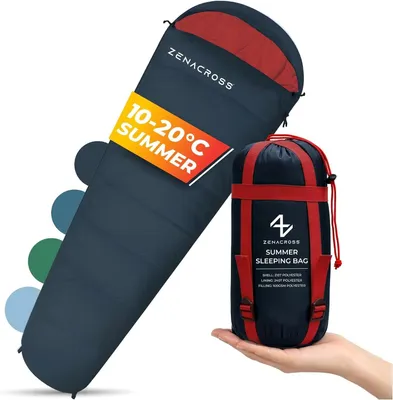 Immagine prodotto di Sacco a pelo estivo adulti - Ultraleggero 900 g - Compatto - Nero