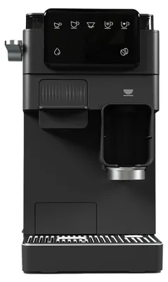 Kaffeemaschine mit Mühle, Touchscreen, 5 Rezepten, 150 g Bohnenbehälter, schwarz