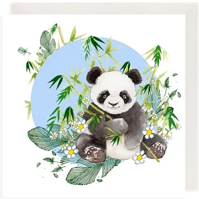 Immagine prodotto di Karnet okolicznościowy z kryształkiem Swarovski Panda