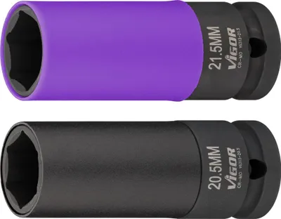 Produktbild von VIGOR Schlagschrauber Steckschlüssel Satz V6313 1/2" Außen Sechskant 2-teilig