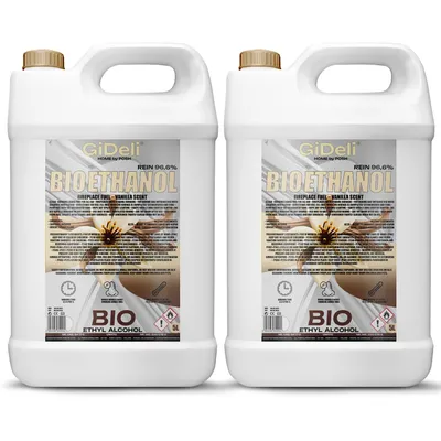 Produktbild von Bioethanol Lavendelduft 96,6% 10L für Kamin Universal Rauchfrei Rußfrei GiDeli