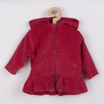 Produktbild von Halbrock mit Kapuze New Baby Baby dunkelrosa, Gr. 62 (3-6m)