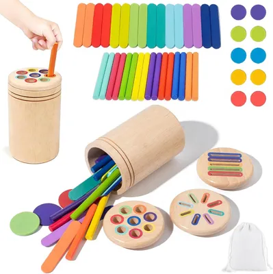 Produktbild von Montessori-Spielzeug ab 1 Jahr – Holz-Motorikspielzeug für Babys, 2-3 Jahre – Geschenk für Mädchen und Jungen, Babyspielzeug, 1-2 Jahre
