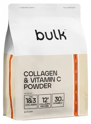 Produktbild von Bulk Collagen & Vitamin C Powder (500g) Orange - Eiweiße - Kollagen