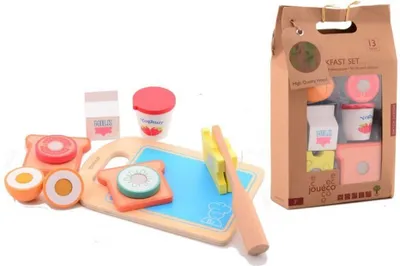Immagine prodotto di Set da colazione in legno 13 pezzi 36m+