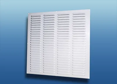 Produktbild von Kiemenblech Serie MVMP Metall weiß : 400x400mm Größe: 400x400mm