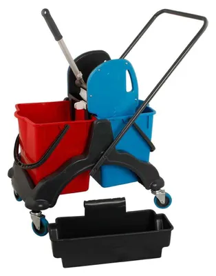 Produktbild von Axis Line Doppelfahrwagen Reinigungswagen 17 Liter Kunststoff
