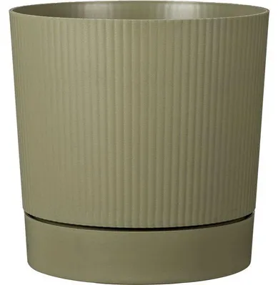 Immagine prodotto di Vaso da fiori con sistema di irrigazione, GARDEN ID Lino, Ø 47 cm, 43 L, H 46 cm, verde muschio