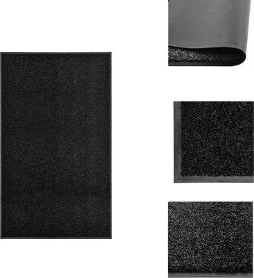 Immagine prodotto di vidaXL Zerbino lavabile nero 90x150 cm - Zerbini