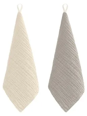 Zdjęcie produktu dla Ściereczki muślinowe bawełniane dla niemowląt 25X25 cm zestaw 2
