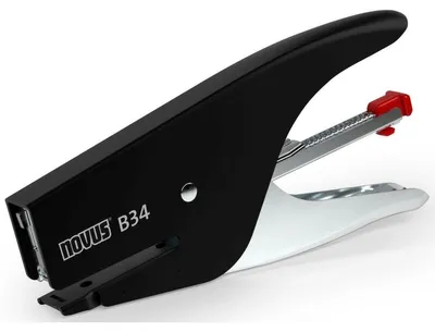 Zdjęcie produktu dla Zszywacz Novus® B34, 15 kartek, 40 mm, czarny