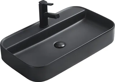 Immagine prodotto di Mexen Sofia lavabo da appoggio 70 x 40 cm, nero opaco - 22157085