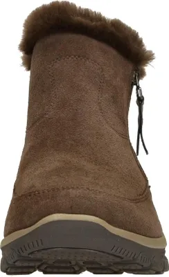 Produktbild von Skechers Relaxed Fit: Easy Going - Cool Zip! Enkellaarsjes Plat - Donkerbruin - Maat 40
