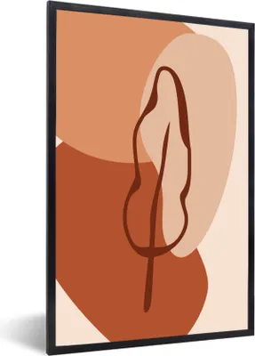 Produktbild von MuchoWow® Gerahmtes Poster Sommer - Blatt - Flecken 60x90 cm - Poster mit Schwarzem Bilderrahmen Wandposter Rahmen Foto Bilder - Kunst