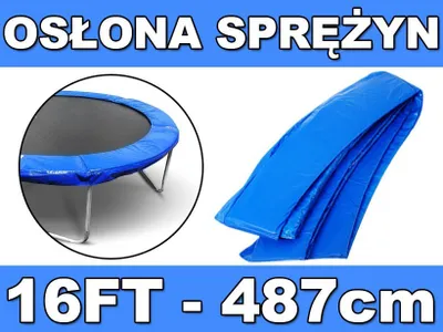 Zdjęcie produktu dla Kołnierz Ochronny Na Sprężyny Skyramiz Niebieski Do Trampoliny Ogrodowej 487Cm/16Ft
