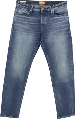 Produktbild von Jack & Jones 12168290, Blau, Jeans, Baumwolle, Elasthan, Nicht bleichen, Nicht im Wäschetrockner trocknen, Nicht chemisch reinigen