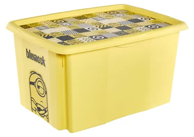 Produktbild von keeeper Karolina, Aufbewahrungsbox, Schwarz, Grau, Weiß, Gelb, Rechteckig, Polypropylen (PP), Abbildung, Drinnen