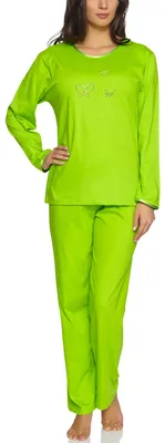Image de Pyjama à manches longues pour femme Merry Style 91LW1 (vert (manches longues), 44 (taille du fabricant : XXL))
