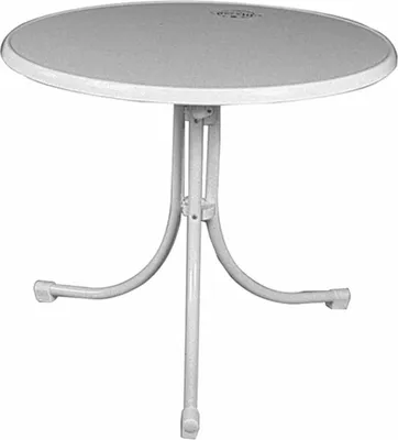 Produktbild von Gartentisch >Boulevard< in weiß, Stahl pulverbeschichtet - 85x70x85cm (BxHxT)