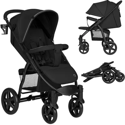 Produktbild von Lionelo Annet Plus Buggy Kinderwagen bis 22 kg, XXL-Verdeck, Federung, große ER-Räder, Liegefunktion, Moskitonetz, Becherhalter, Beindecke