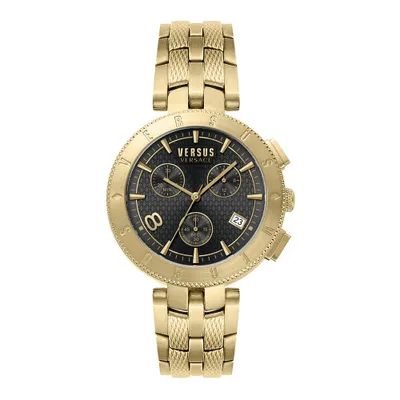 Produktbild von Versus by Versace Herren Armbanduhr Logo 44 mm Armband Edelstahl VSP763318